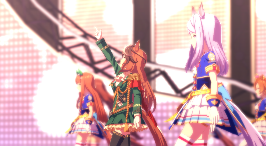 る もんてす Al Twitter 今 ウマ娘に行き詰まってて そういう時はネクストフロンティアのライブをおまっきゅいーんセンターで見る事にしてるんだけど 隣を初めて会長にしたら 会長の声が普段の声より高くて可愛い系だったのに不意打ちされて 今延々とリピしてる