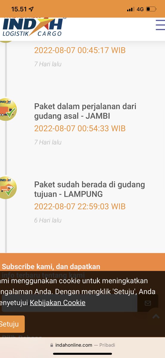 megawillll's tweet photo. tolong di perbaikin pelayanan nya
dari tanggal 7 paket sudah di lampung
sampai tanggal 13 paket tidak di antar ke alamat
kami pedagang butuh barang untuk jualan @Indahlogistik https://t.co/SHMfB9T1Wz
