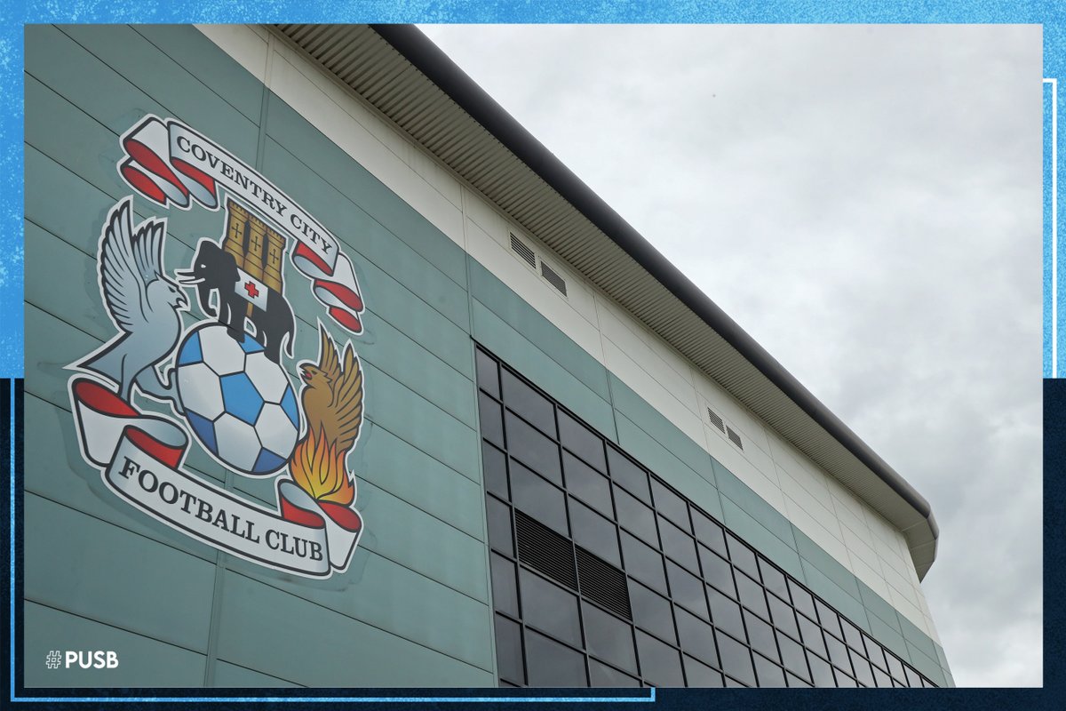 CoventryCityFC's tweet photo. NEWS: Coventry City are very disappointed to have to confirm the postponement of Tuesday’s home game against Wigan Athletic, and provide a further update regarding the @CBSArena pitch.

More ➡️https://t.co/7bQVQQXzhi #PUSB https://t.co/O2P5kX7Fau