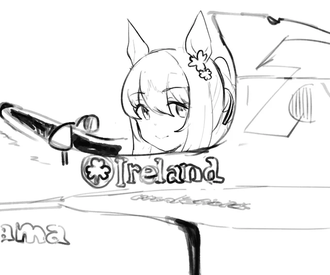 らくがきファインモーション。最初にアイルランドって聞いてからこれがやりたかった 