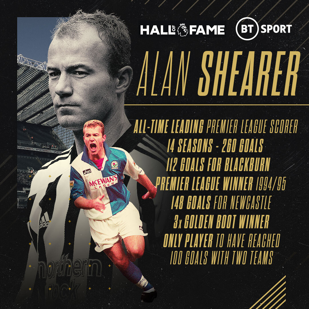 Happy birthday, Alan Shearer!  An inaugural inductee of the What a player! 