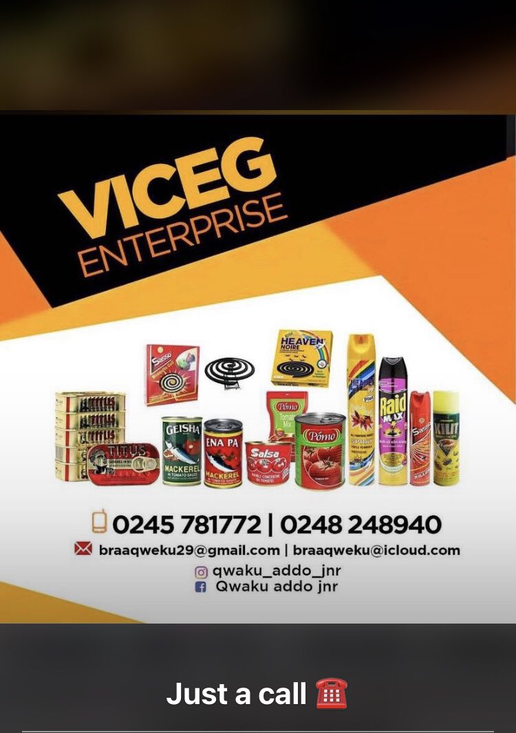 Just call and Order for all your products