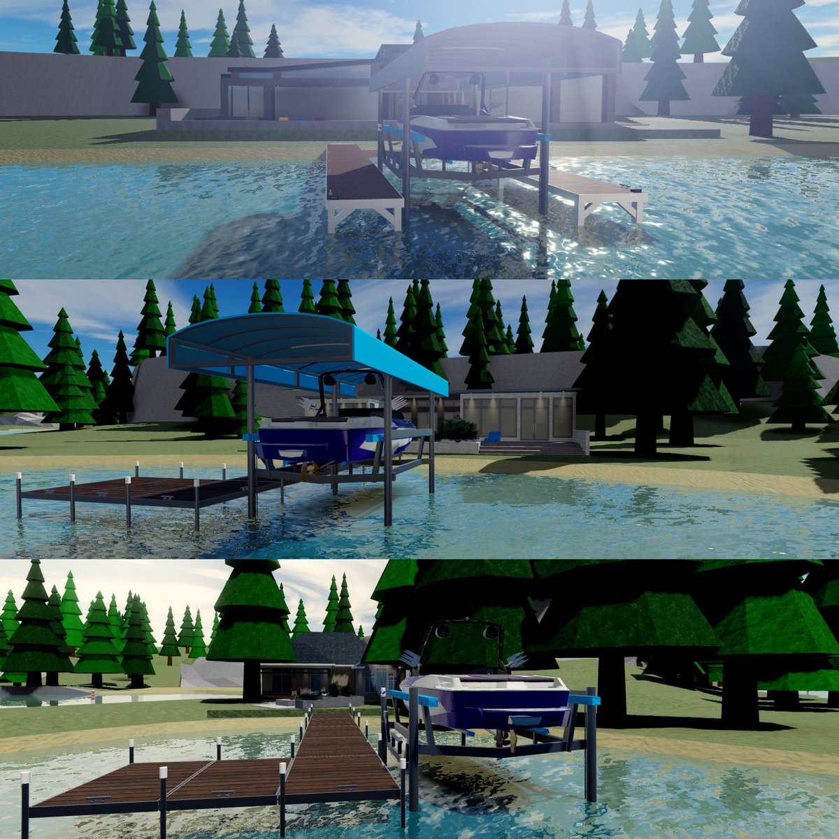 The newest Lake Ozark update (v3.10.17) features boat lifts in every home, check it out!