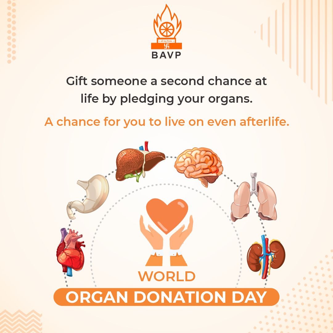bavp_updates's tweet photo. BAVP encourages you to support the people in need by pledging your organs.
#WorldOrganDonationDay
#donation #bodyparts #savelife #healthcare #execise #fitness #meantalhealth #healthylife #consultant #medicalfield #bavp https://t.co/hqo0ZCHvi3