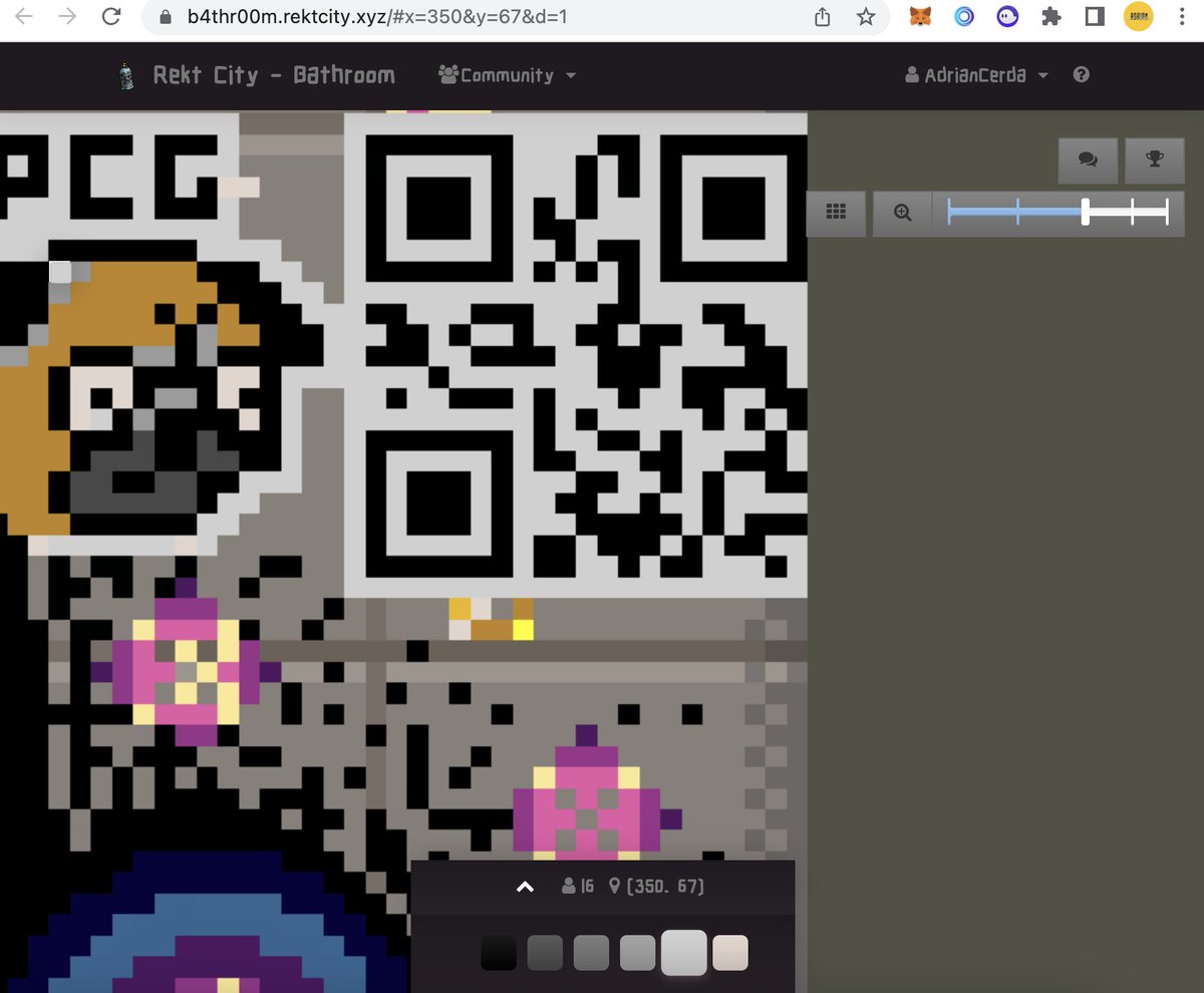 <a href="/facesofrektNFT/">RektCity.app</a> #rektplace

QR Power!! I LOVE this project, and the point and click melted me ❤️💙