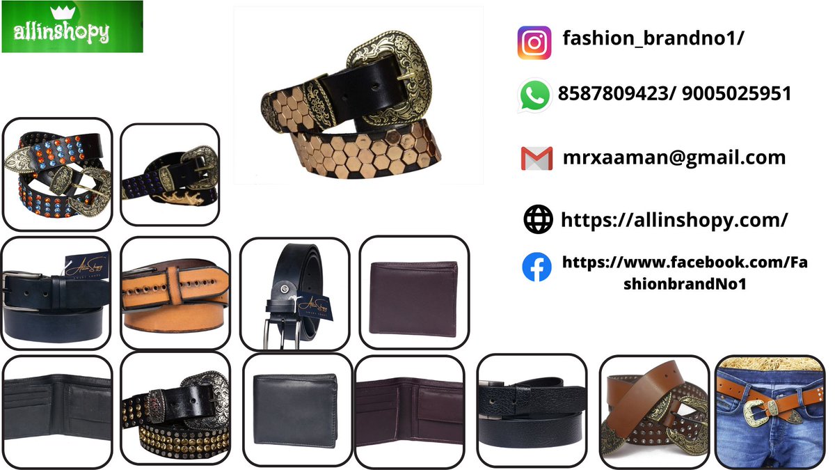 AamanMrx's tweet photo. best men belt supplier in India https://t.co/uo13iABVxw