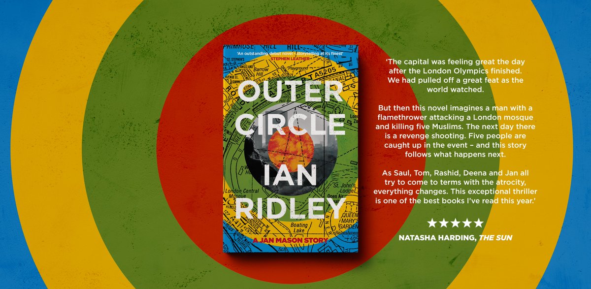 IanRidley1's tweet photo. Very grateful to @natashahwrites for this wonderful review of #OuterCircle, and support of people on and teaching my #CrimeWriting course at @Cambridge_ICE - @JumpingBackward, @TAMortonwriter, @KateEKirk, @sophiemoto1, @sophiehannahCB1, @MidgeGillies @ellygriffiths, @JonAppleton. https://t.co/hXlVuZuBpa