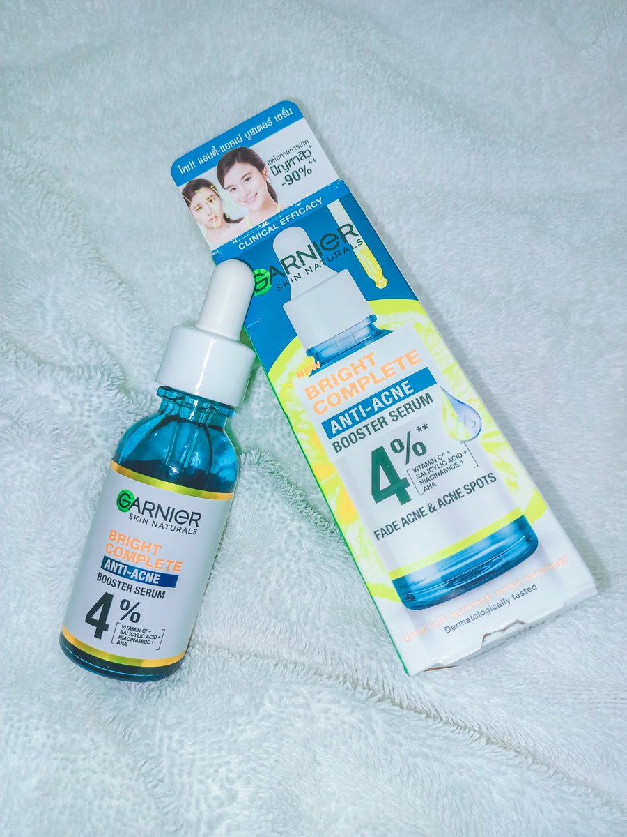 MOMshieklista's tweet photo. Thank you Try and Review and Garnier PH for sending this.π
The Garnier Anti-Acne Booster Serum claimed to be best use for oily & acne-prone skin!
So, let's try it and wait for my review after 7 days.
#tryandreview
#garnier
#GarnierAntiAcneBoosterSerum
#ProductReview https://t.co/HsrwKBa2vh