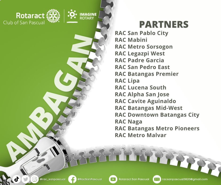 rac_sanpascual's tweet photo. "AMBAGAN PARA SA KINABUKASAN"
Donation Updates as of AUGUST 13, 2022

Maraming Maraming Salamat! Tuloy pa rin ang amBAGan hanggang ika-18 ng Agosto! Tara, maki-AMBAG na!

#amBAGan #ImaginativeYear #PilipinasRotaractMDIO #ImagineRotary #RID3820 #RotaractClubofSanPascual https://t.co/vsbTyvDiXl