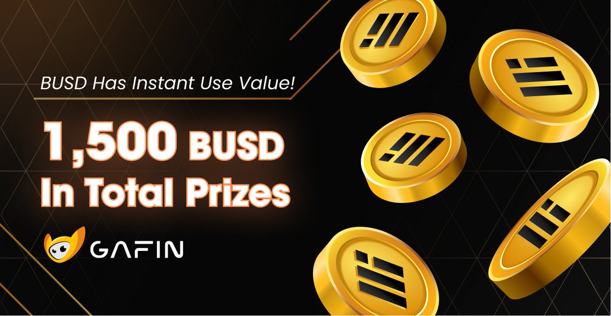 🔥GAFIN #AIRDROP GIVEAWAY ROUND 1😎

⏰Period: Aug 13, 09:00 - Aug 27, 09:00 (UTC)
✨Total rewards pool: 1,500 $BUSD 
👉Complete tasks here: t.me/GaFinAirdropBot

➡️Read more about Airdrop Structure: t.me/GaFinAnnouncem…

#GaFin #Airdrop #Guild #GameFi