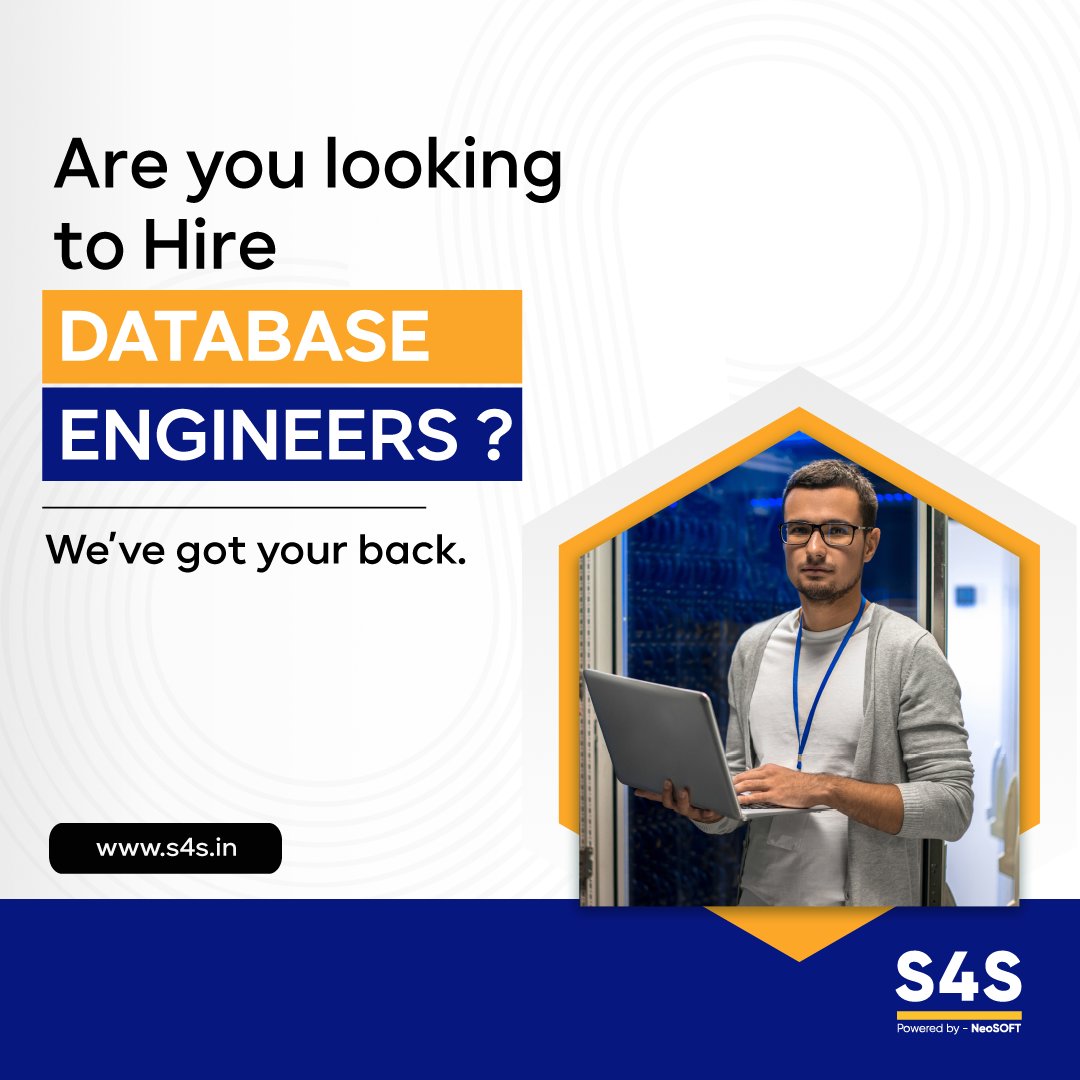 S4SupportGlobal's tweet image. S4Support offers dedicated teams of expert #databasedevelopers as a service either offshore, onsite, or following a hybrid engagement model to suit your business needs. 
To Hire #databaseengineers at S4Support, talk to us at info@s4s.in.