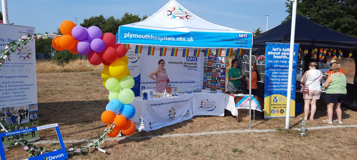 Martincdavis90's tweet photo. UPHT at @PrideinPlymouth  with @Derriford_Hosp @EDIuhpt https://t.co/W4F4tYP8OU