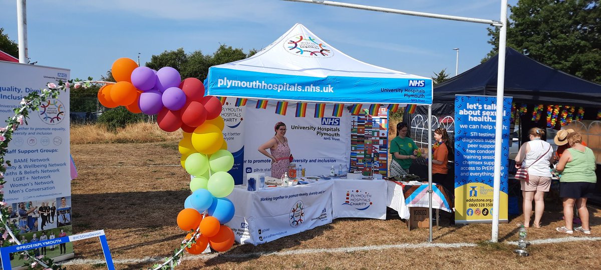 Martincdavis90's tweet photo. UPHT at @PrideinPlymouth  with @Derriford_Hosp @EDIuhpt https://t.co/W4F4tYP8OU