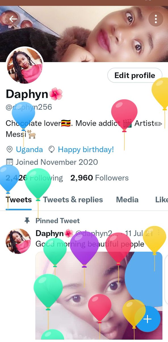 daphyn256's tweet photo. I got balloons today. Happy birthday to me🌺 https://t.co/GWmvo89akN