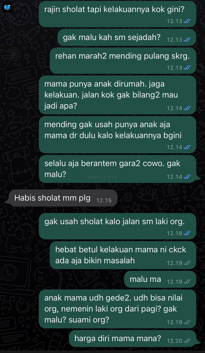 [askrl] aku cuma sedih banget mamaku punya pacar tapi pacarannya sm suami orang dan gak pernah denger kalo dikasih tau. Jalan dari pagi alasan kekantor polisi nemenin pacarnya padahal pacarnya lain org sini, ditelpon juga gak diangkat. Kalian yg pernah punya masalah gini (cont)
