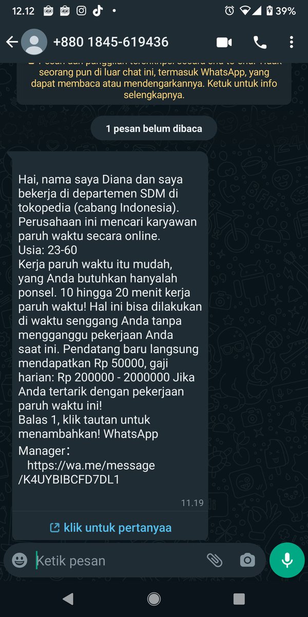 Ini program kalian? <a href="/tokopedia/">Tokopedia</a> tolong konfirmasinya. Terima kasih