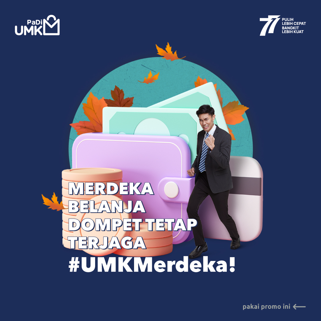 PadiUmkm's tweet photo. Raih diskon produk incaran Anda di promo UMKMerdeka PaDi UMKM dan dapatkan iPhone 13 untuk pembeli retail yang beruntung.
MAU? Klik di sini https://t.co/bsUn72U4Vz
#merdeka #belanjamurah #tipsbelanja #promokemerdekaan #hemat #harikemerdekaan #marketplacebumn #umkmtangguh https://t.co/aNcHuO80vl