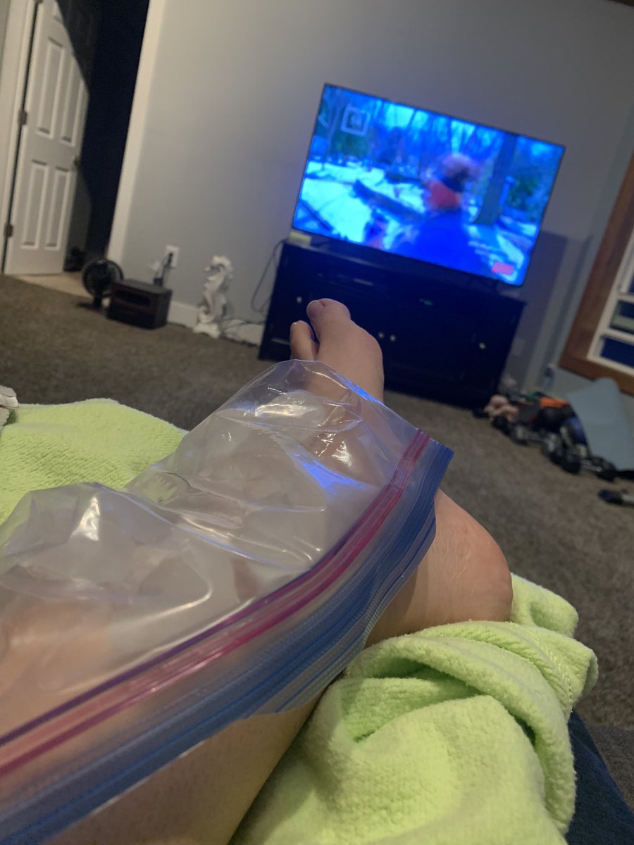 MrsJohnsonAK's tweet photo. If you have a feet fetish- you’re welcome. One play in the alumni game 🏐 and I sprained my ankle 😂😂 https://t.co/k8cqPA5dAY