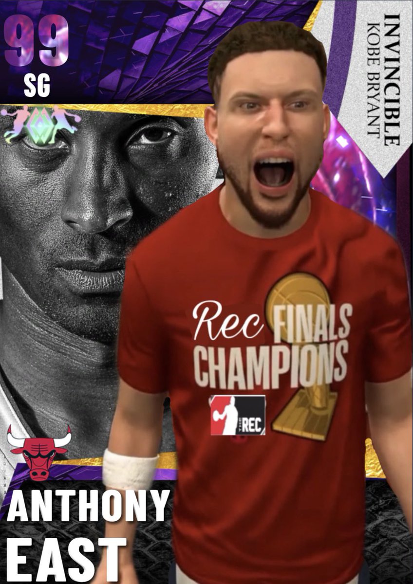 RigbyHoward23's tweet photo. REC champion Anthony East Invincible card https://t.co/684omEhgM2