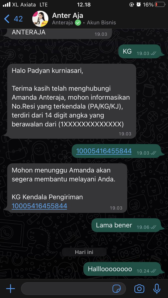 lutfyedge's tweet photo. @anteraja_id gimana nih? Di dm juga gk bales.
Di tindak lanjuti lah,garansi shopee udah mau abis ini https://t.co/em3bOo76I8