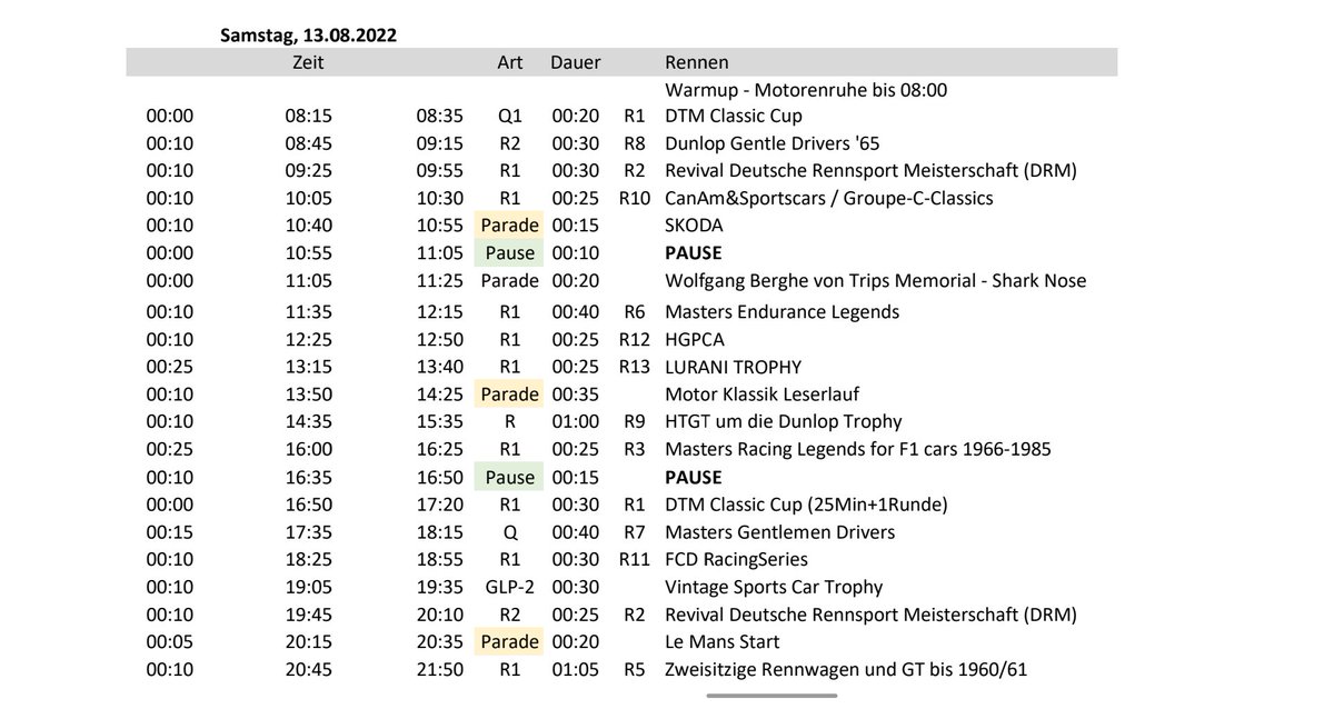 mar_B_ond's tweet photo. Today's Schedule / Link
#OldtimerGP #Nürburgring
https://t.co/59dDOpoTXp https://t.co/fZny2b70Wf