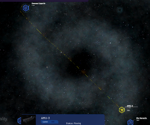 GalacticMerchnt's tweet photo. Important breakthrough: interstellar travels. First freighter left Mu Herculis. Trading between star systems should be possible soon.

#indiedev #indiegame #gamedevelopment https://t.co/qELMtiZJ8f