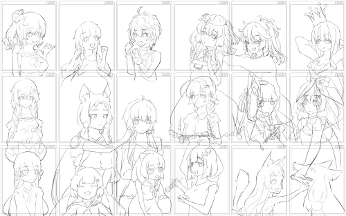 進捗順調です(白目)
一応、線画終わったけど…初期と後期で作画が違うのぅ… 