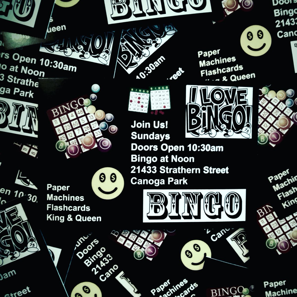 sunday_bingo's tweet photo. Join us this Sunday! #Bingo #CanogaPark #California #FreeParking #Fun #sundayfunday https://t.co/jxg6XMe1QL