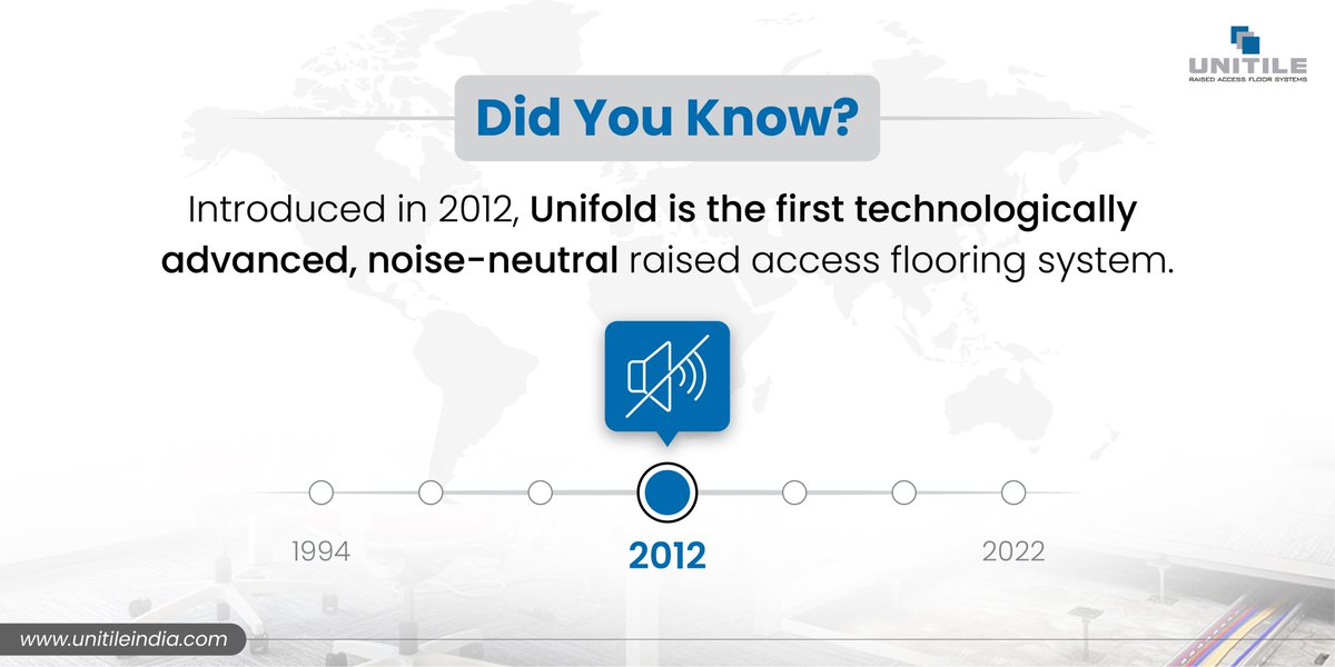 UnitileIndia's tweet photo. Unifold is world's first technologically advanced, noise-neutral #RaisedAccessFlooring system. The double-fold wrap technology around the panel's perimeter, guarantees 100% squeak-free floor. It's functional performance is predominant in open offices.
#UnitileIndia #NoiseNeutral https://t.co/TxvXsQBhGF