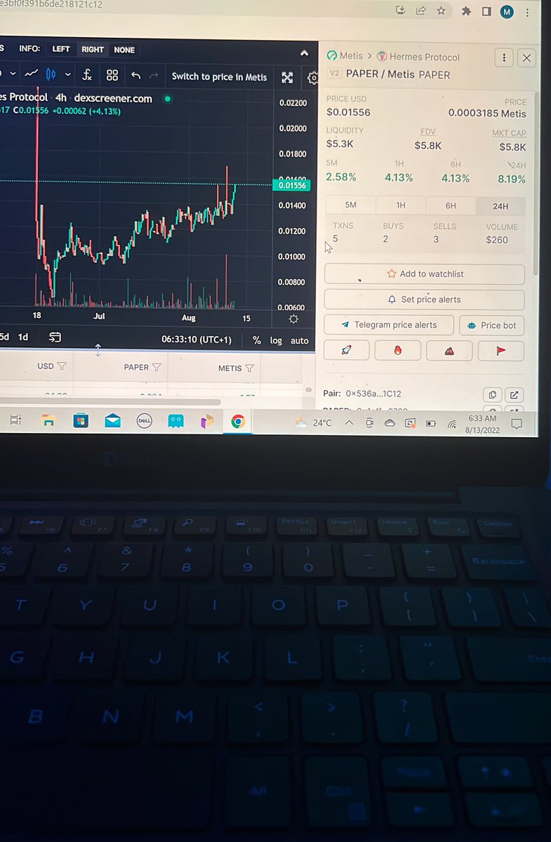Farmercist's tweet photo. Hello metis citizens?
I’m new to metis plays 👄
Someone please show me around
Currently looking at $paper contract issued 2months back, still 6k$ Mcap and liquidity 5.3k$ looks like it matches to me
I’ll probably degen into it 👄🫦 #MetisLayer2 #metisdao @ohjayy 👀 https://t.co/9PHFtNwsaI