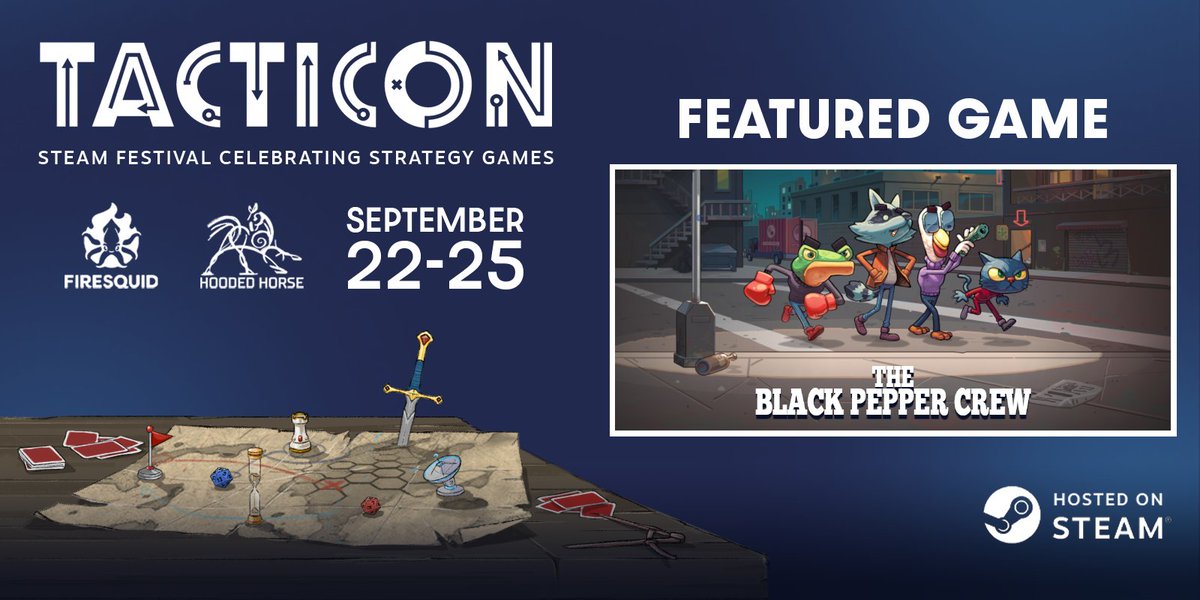 QuijiPixel's tweet photo. #TheBlackPepperCrew will be part of the Tacticon Steam Fest!! 
I guess I'm doing #screenshotsaturday PR posts now, but now I'm committed to that so long overdue demo! https://t.co/voZS92o5WL