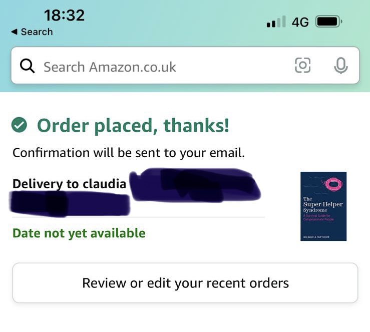 jessbakerpsych's tweet photo. I’m loving these messages with the ‘pre-order’ screenshot attached
🥰🎉💙🥰🎉💙🥰🎉💙🥰🎉💙
#preorder #newbook #SuperHelper #SuperHelperSyndrome #psychology #neuroscience #compassion #burnout #helping #healthyhelper
https://t.co/K6Am3tklgB https://t.co/XH0zWeysYJ