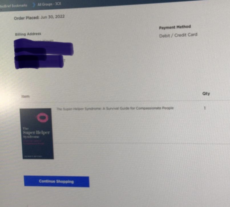 jessbakerpsych's tweet photo. I’m loving these messages with the ‘pre-order’ screenshot attached
🥰🎉💙🥰🎉💙🥰🎉💙🥰🎉💙
#preorder #newbook #SuperHelper #SuperHelperSyndrome #psychology #neuroscience #compassion #burnout #helping #healthyhelper
https://t.co/K6Am3tklgB https://t.co/XH0zWeysYJ