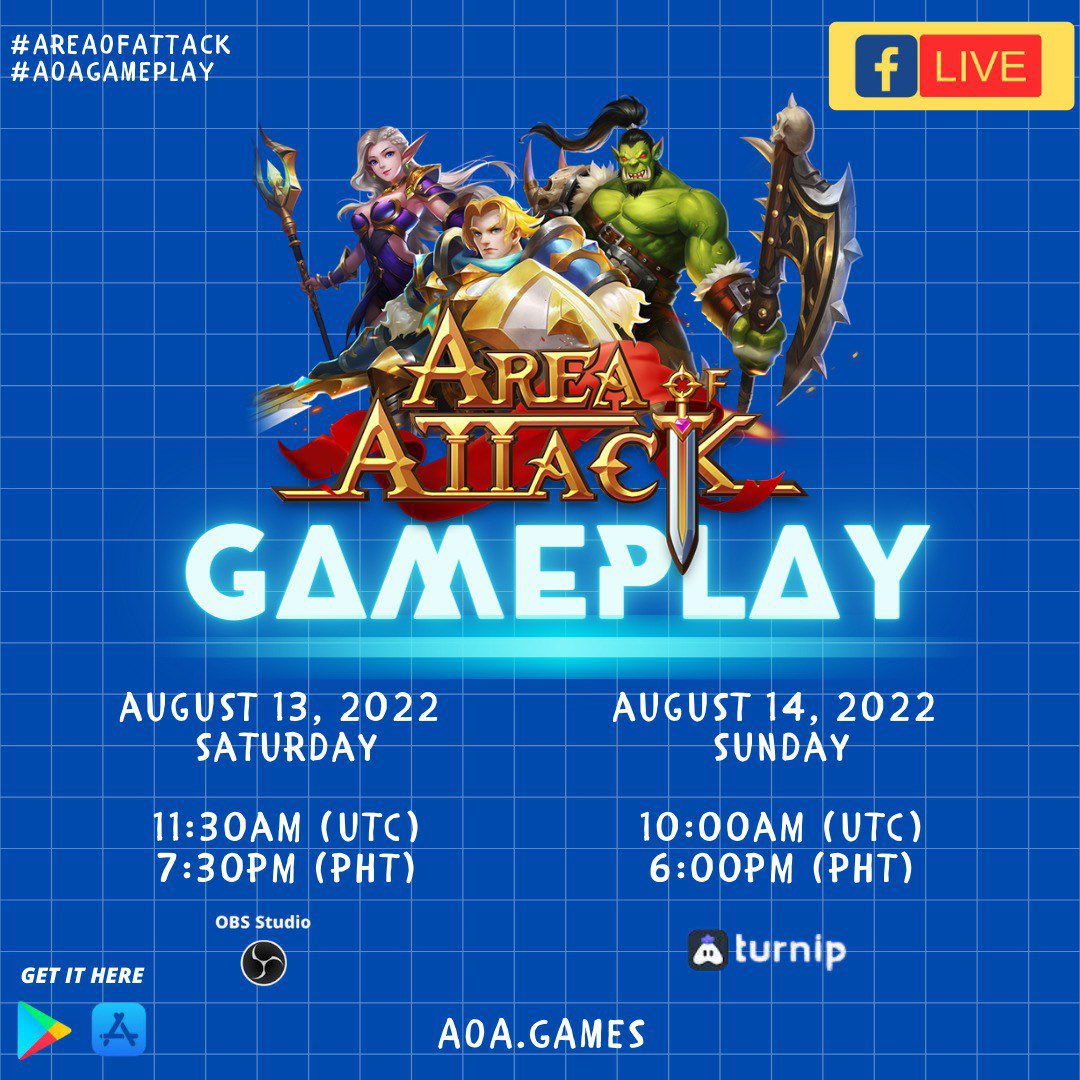 AreaofAttack's tweet photo. ✨ Happy Weekend everyone! ✨

Area of Attack GamePlay! ⚔️

SEE YOU TEAM AoA!!! 💖

https://t.co/hXJV7dYbrN

#AreaOfAttack #AoA #LetsPlayAoA #AoAGamePlay #Invest #Play #Earn #MMORPG #NFT #GameFi #P2E #Play2Earn #PlayToEarn #Metaverse https://t.co/hRGlmwtnZu
