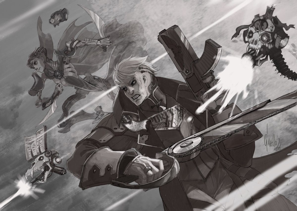 Warhammer 40.000 and Attack on Titan crossover c☠️mission for <a href="/bossofmuffins/">Finist, PhD in the kremnoan language</a> 
#erwinsmith #leviackerman 
#warhammer40k #AttackOnTitan #aot #ImperialInquisitorium #AdeptusMechanikus