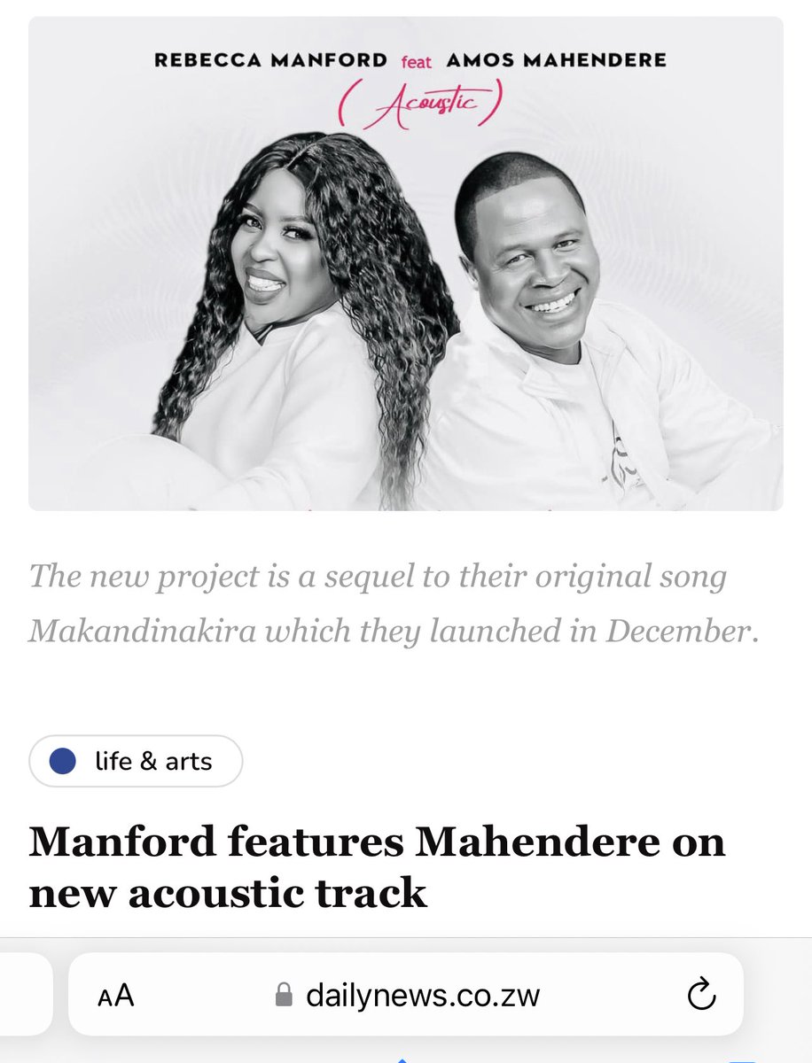 RebeccaManford's tweet photo. We are in the press today !!!!!Makandinakira to the nation🙏🙏🙏Let us worship together and spread the goodness of the Lord  ,Link to video below : @DailyNewsZim @ZiFMStereo @StarfmZimbabwe @ZBCNewsonline 

https://t.co/IReb2t1pv1 https://t.co/fbhjYffBHw