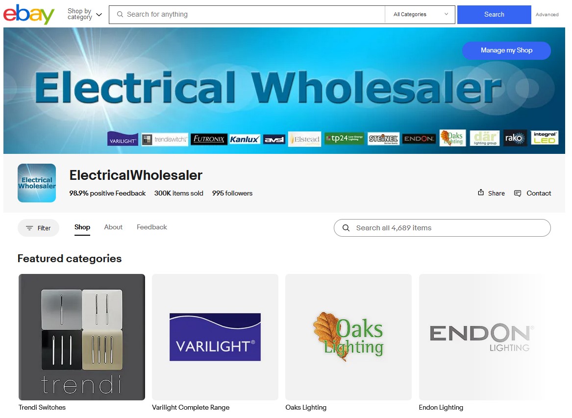 interelectrical's tweet image. We have thousands of products on sales this weekend.

Just visit our @ebay_co_uk store and get a deal this weekend.

ebay.co.uk/str/electrical…

#Varilight #Endon #Saxby #Trendi #illucio #switches #sockets #uplighters #lampshade