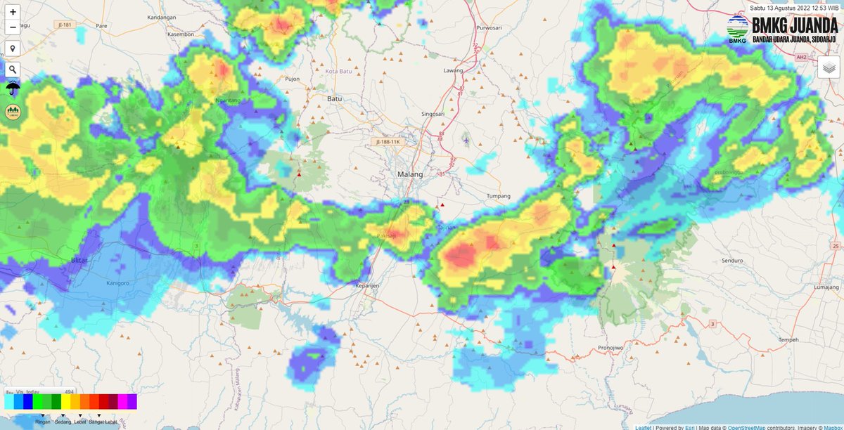 Malang terkepung, waspada nawak bila hujan mulai turun..