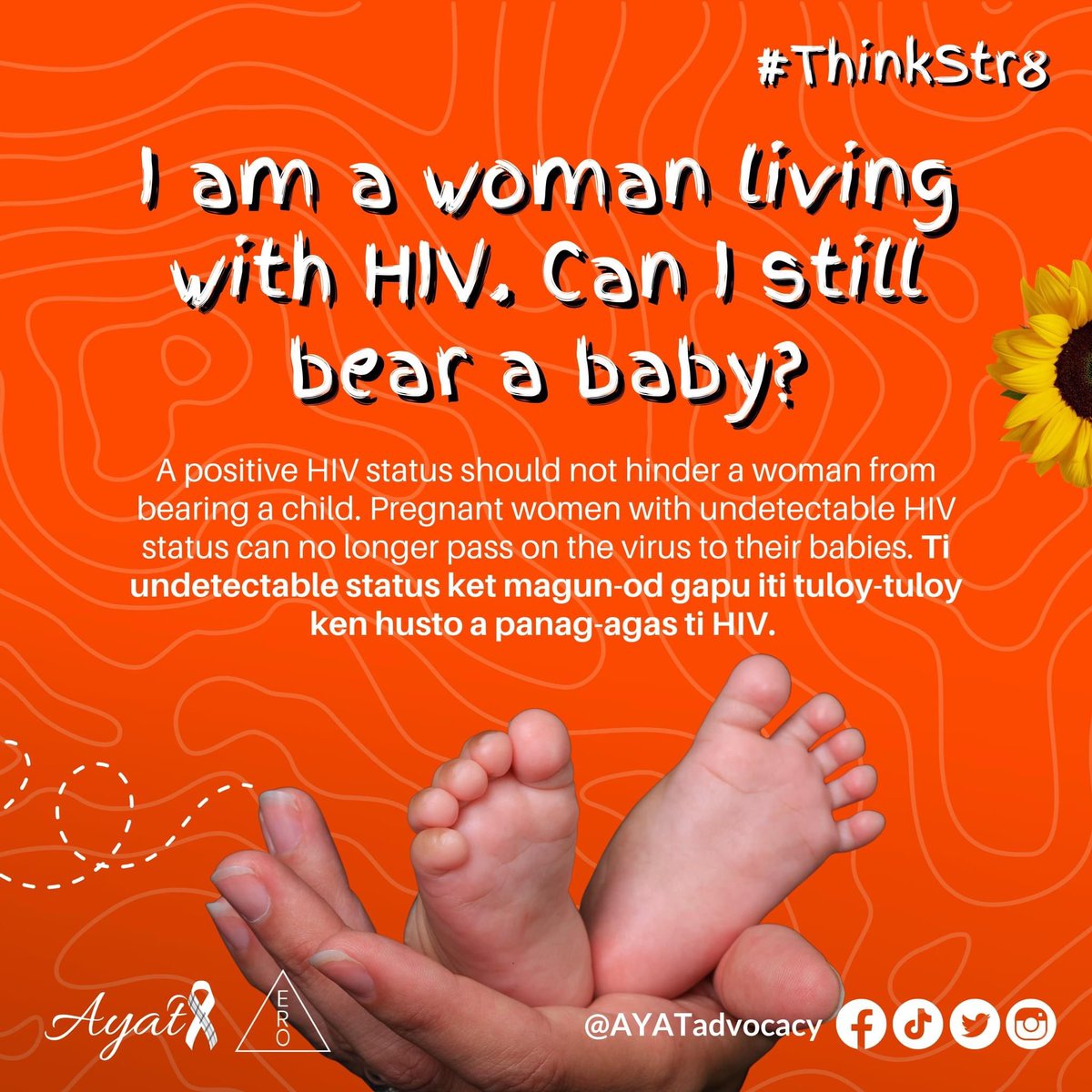 AYATadvocacy's tweet photo. Let's answer some questions. Get your facts Str8! ✅
#ThinkStr8 #HIVdoesntDiscrimin8 #AYATadvocacy
This campaign is implemented in partnership with ERO. https://t.co/NC7fgtNszE