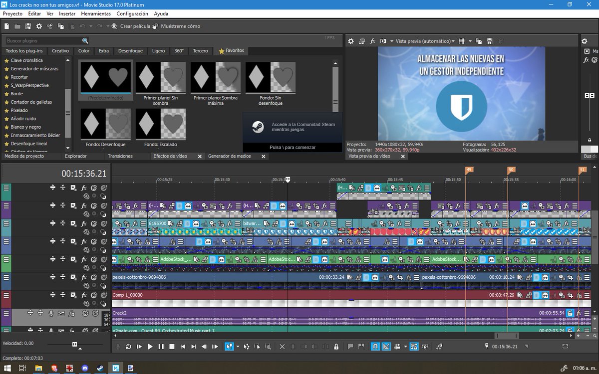 tgetloquendo's tweet photo. Algunas personas me han estado preguntando que con qué edito y que herramientas ocupo para hacer mis videos, así que les responderé de manera breve lo más esencial.
Para editar ocupo el Vegas. No necesita presentación porque es uno de los editores más po - https://t.co/s3U7EwcK8u https://t.co/MJwuq3mJUO