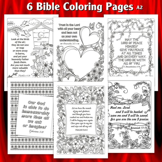RicldpArtworks's tweet photo. 6 Printable Bible Coloring Pages https://t.co/4Gf7LNl0n7 #BibleColoring #ScriptureColoring #payhip #printable #inspirational https://t.co/YyCoJD7P0v