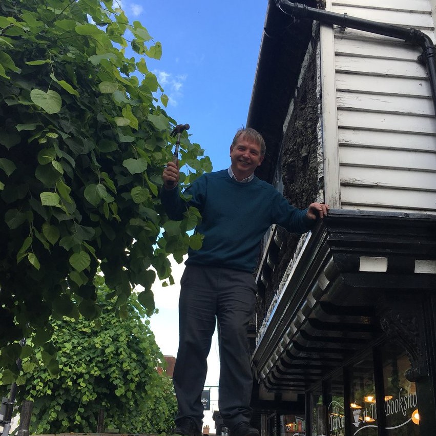 #Bookseller coming up in the world, as tall as the #trees or just hammered? #eastgrinstead