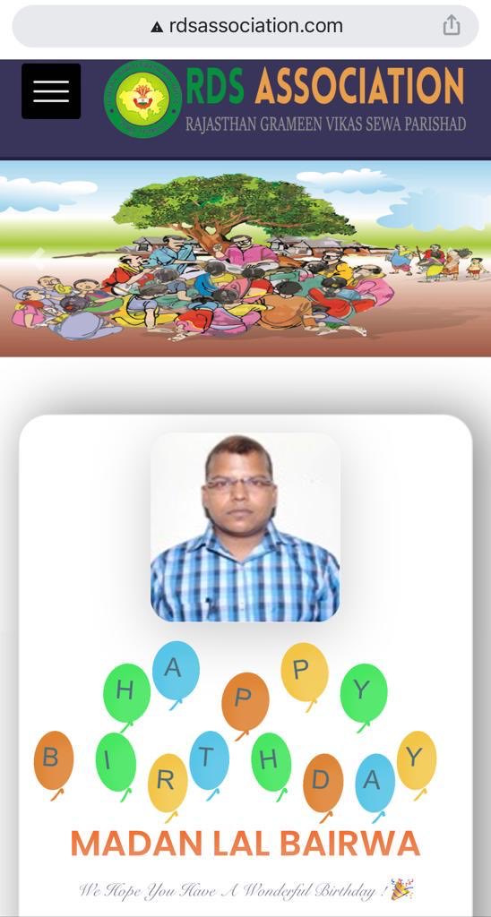 Thanks To RDS ASSOCIATION for Birthday wishes 🙏🙏🙏⁦<a href="/RajasthanRds/">RDS_RAJASTHAN</a>⁩ ⁦