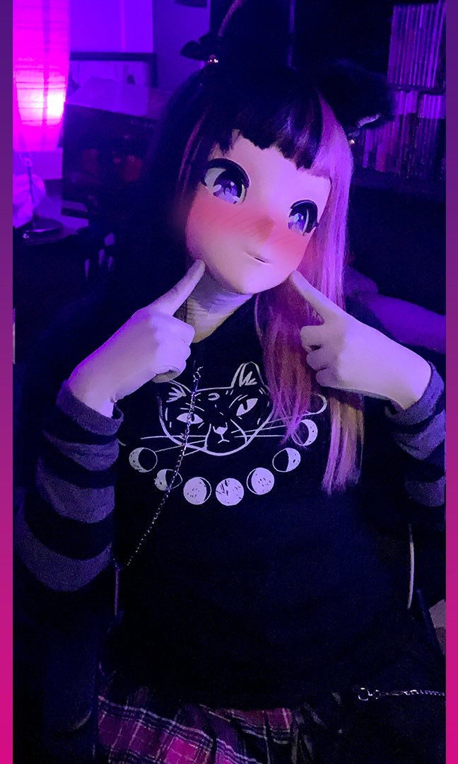 Guitah_Kig's tweet photo. Make funny faces at night haha make me blushing π«£β¨β€οΈ Happy weekend everyone π₯°ππ»π
#kigu #kigurumi #kigurumimask #mask #kigurumianimegao #animegaokig #animedoll #animemask #egirl #blushface #cosplay #zentai #animegaokigurumi https://t.co/ymj0cpnP9d