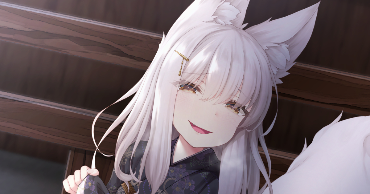「FANBOXでえち続き更新中です!神社のお祭りで出会った狐耳の少女:2|沙々々|」|沙々々のイラスト
