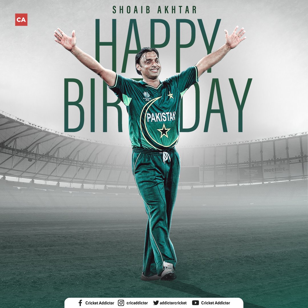Happy Birthday Shoaib Akhtar   