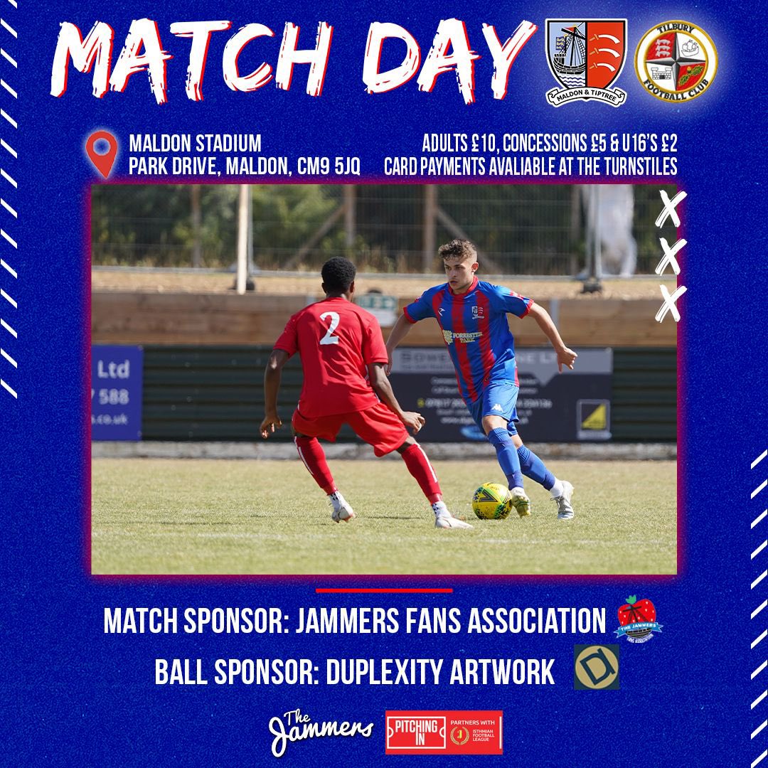 FINALLY! 😍

The opening day of the 2022/23 <a href="/IsthmianLeague/">The Pitching In Isthmian League</a> season…

🆚 <a href="/tilburyfc/">Tilbury FC</a> 
⏰ 15:00
📍 Maldon Stadium, Park Drive
🎟 £10, £5 &amp; £2
🍻 Open from 1:30pm

It’s going to be a warm one ☀️ 

Are you coming to cheer on Abes and the team?

#Jammers 🍓