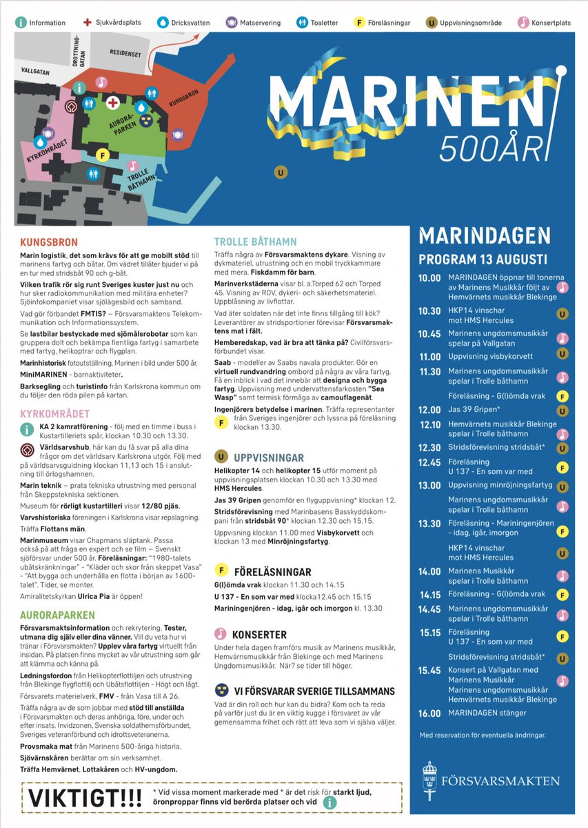 annikanc's tweet photo. Idag: Marindagen i Karlskrona! https://t.co/YOVF5jxI5p