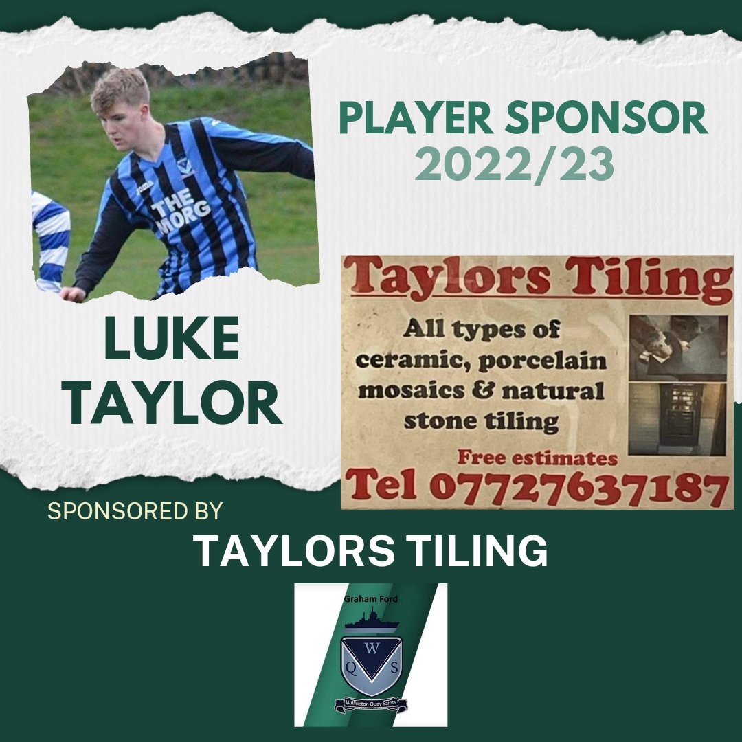 wqsaints's tweet photo. Luke Taylor will be sponsored by his  Dads company Taylors Tiling huge thanks to @andrewtaylor687 for the sponsor. #AppreciateIt https://t.co/L6skn5lGag