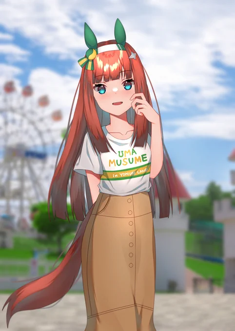 スズカさんと読売ランドTシャツかわいい #ウマ娘#サイレンススズカ 